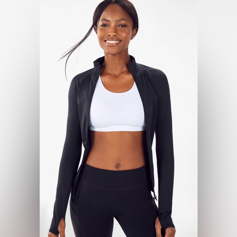 Fabletics | Luciana Zip-Up Jacket Black Size XS NWT